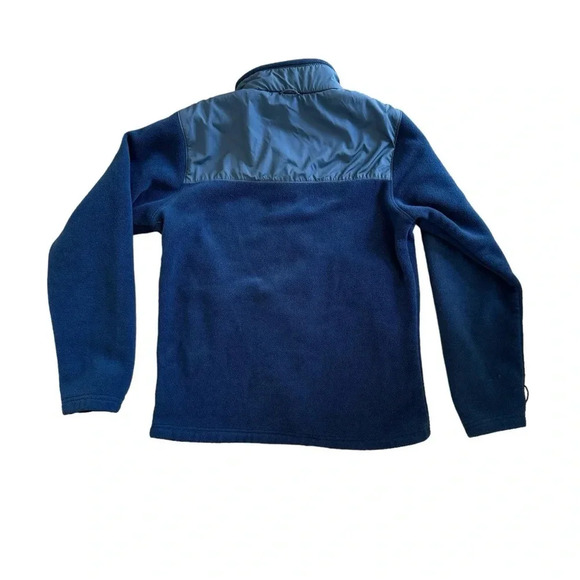 Columbia Blue Full Zip Fleece Jacket Long Sleeve Mock Neck Sportswear Outdoors M - Picture 2 of 9